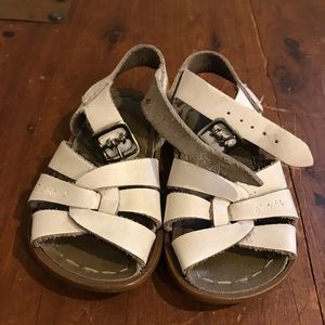 White Saltwater Sandals